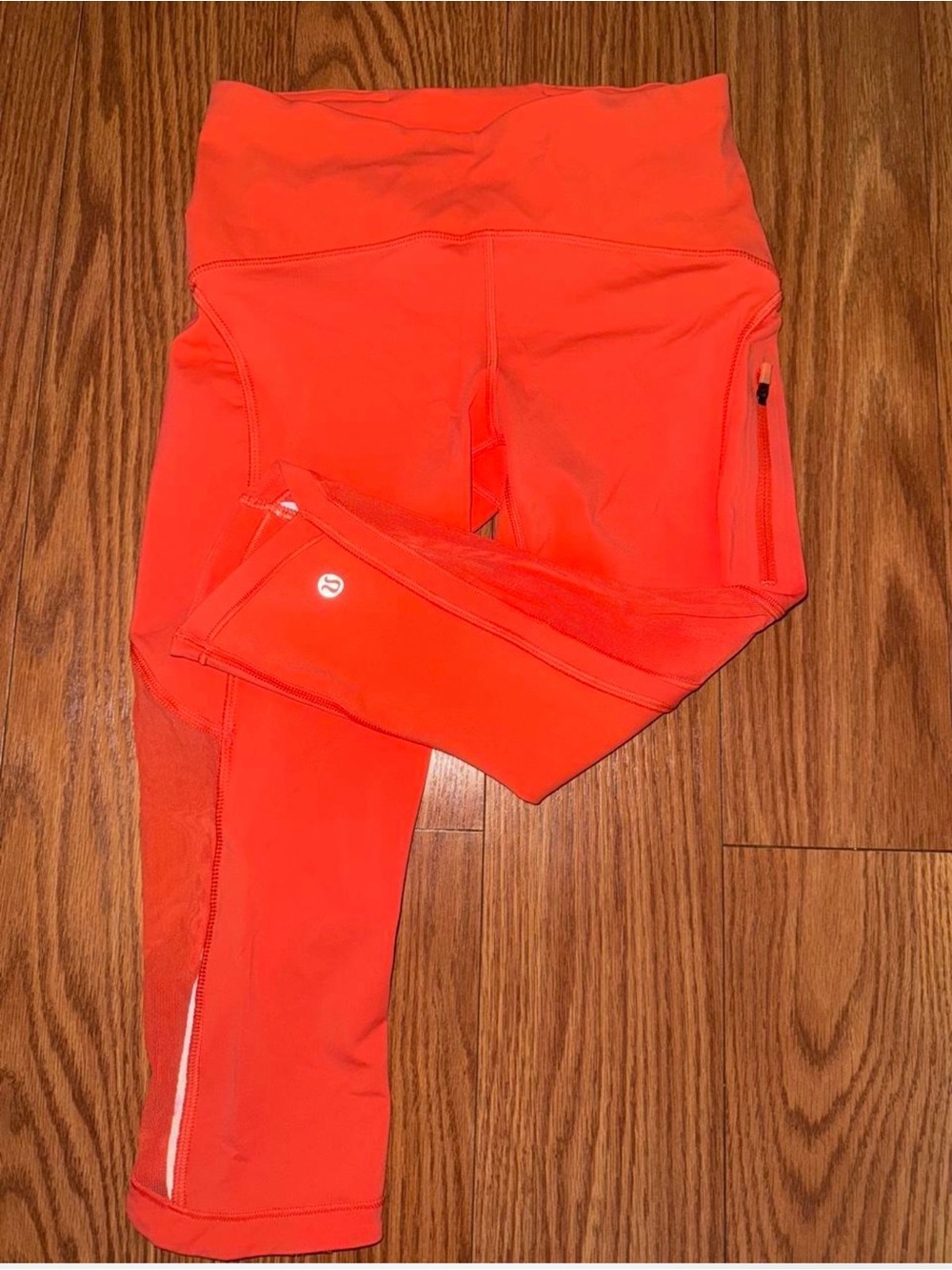 lululemon athletica Bright Coral/Orange Capris